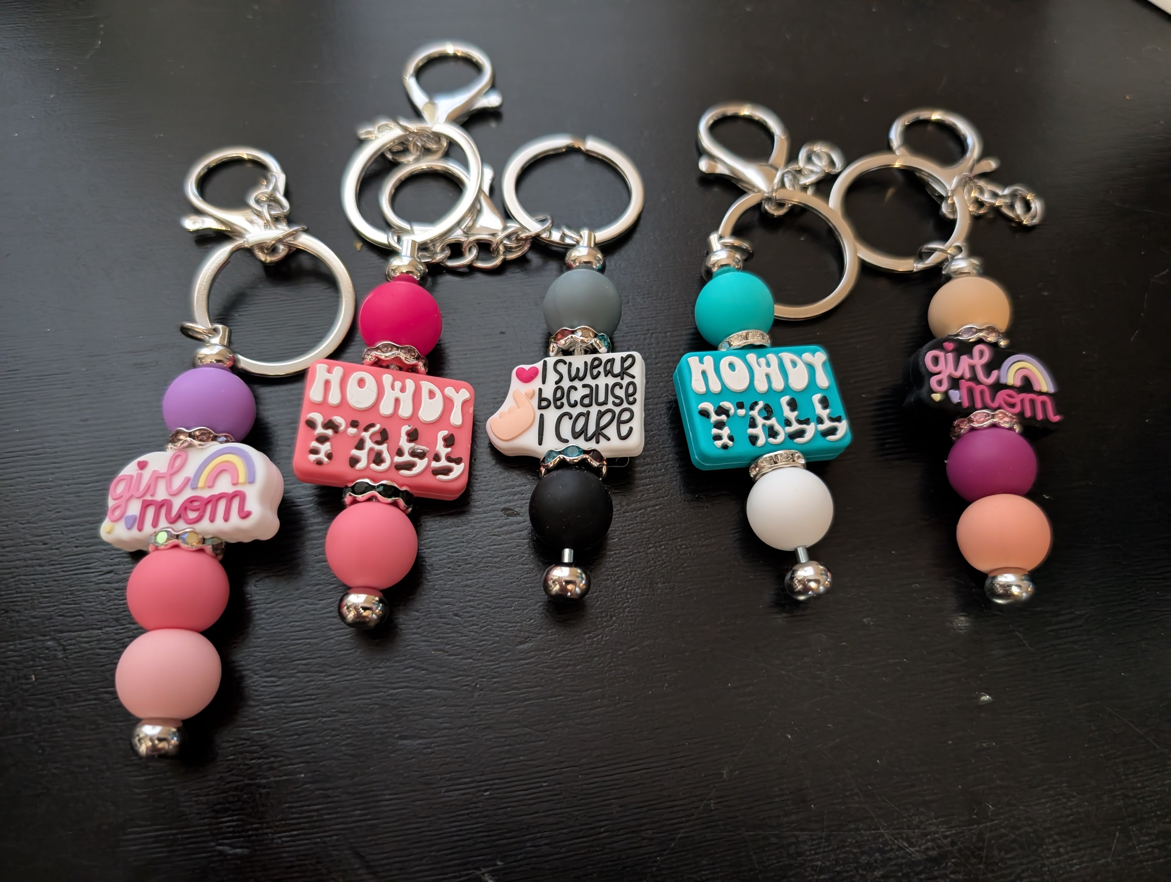 Silicone keychains